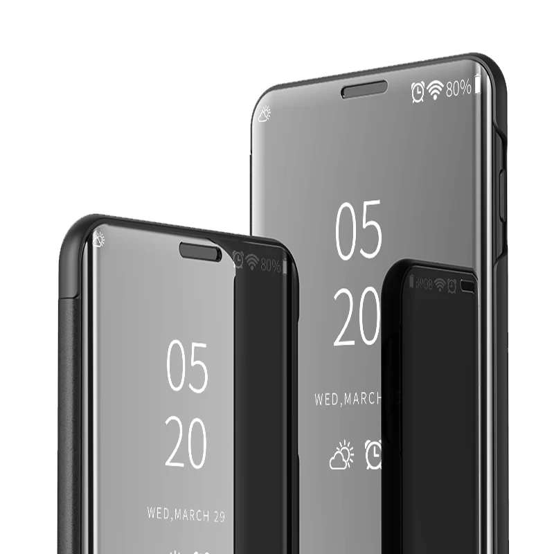 100 шт. Топ для IPHONE 12/11 Pro Max/XS MAX/XR Премиум зеркальный стоячий флип чехол 678 Plus/SE2