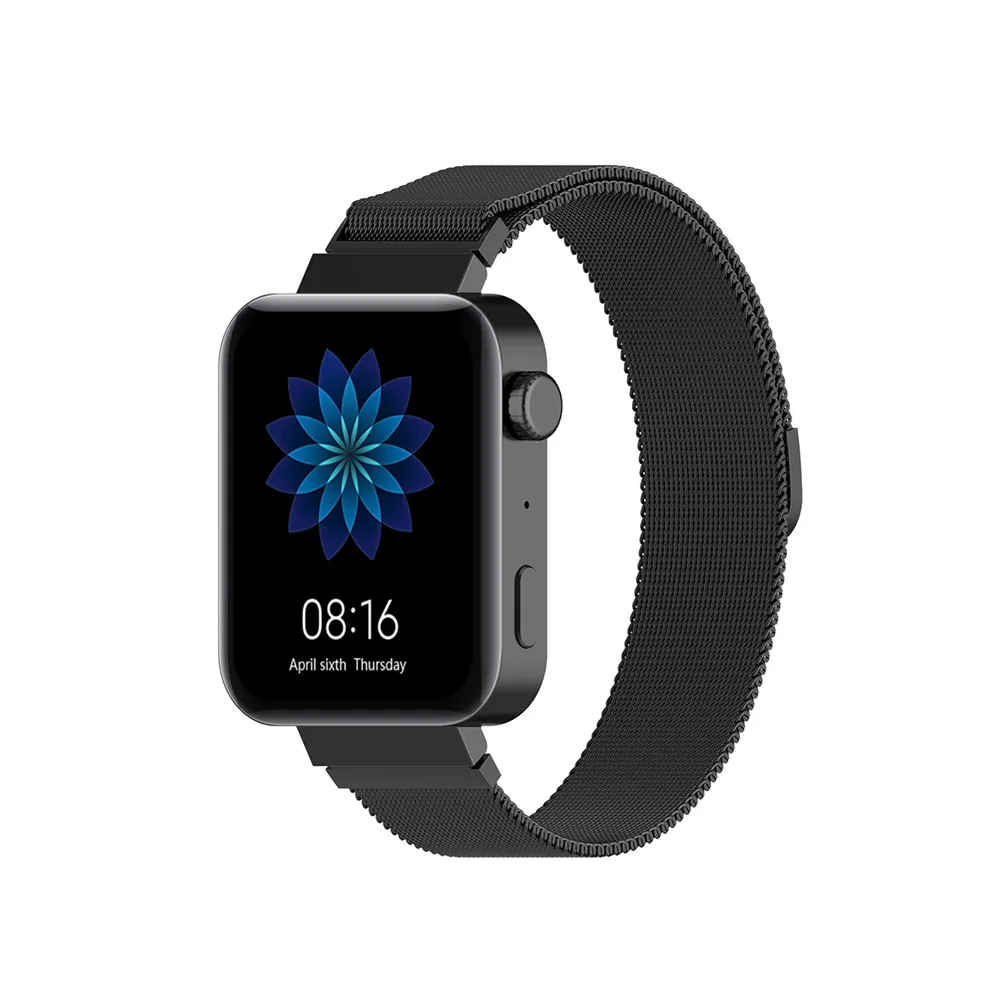 18 мм нержавеющая сталь сетчатый ремешок для часов Ремешок Для Xiaomi Smartwatch Универсальный сменный Ремешок Браслет