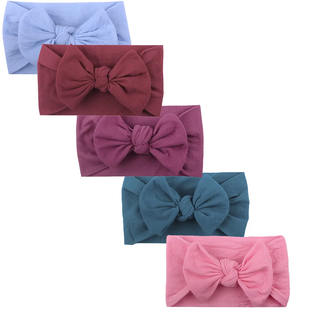 

Baby Toddler Solid Color Baby Headband Girls Twisted Knotted Soft Elastic Baby Girl Headbands Hair Accessories Haarband