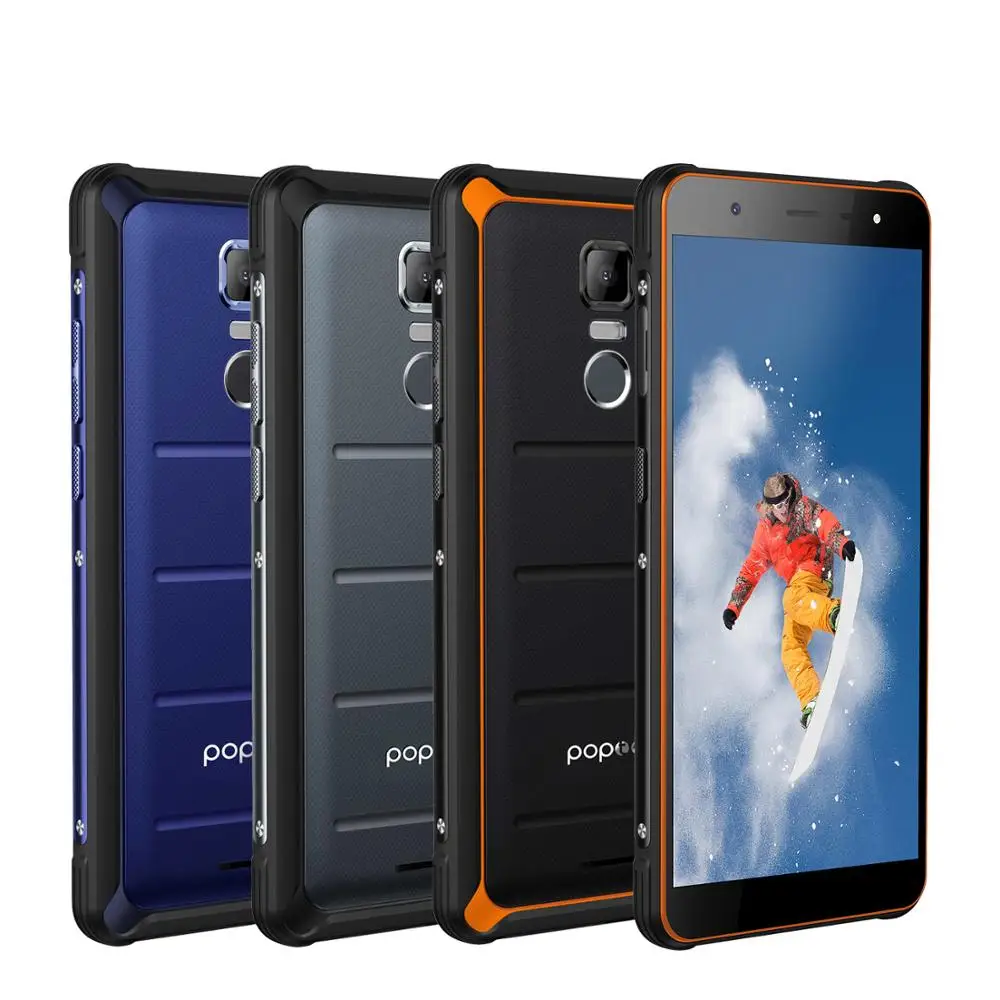 Европейская версия Poptel P10 прочный смартфон 5,5 дюймов Восьмиядерный android 8,1 4 Гб+ 64 Гб NFC разблокированные телефоны Экономичные телефонные предложения