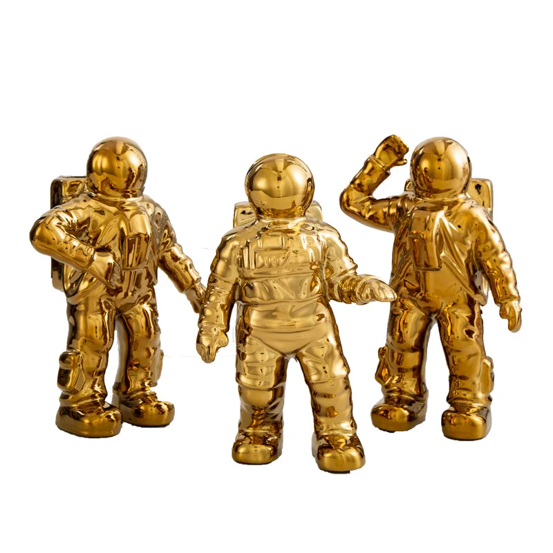 Современная керамика астронавт украшение ремесла скульптура для дома гостиной