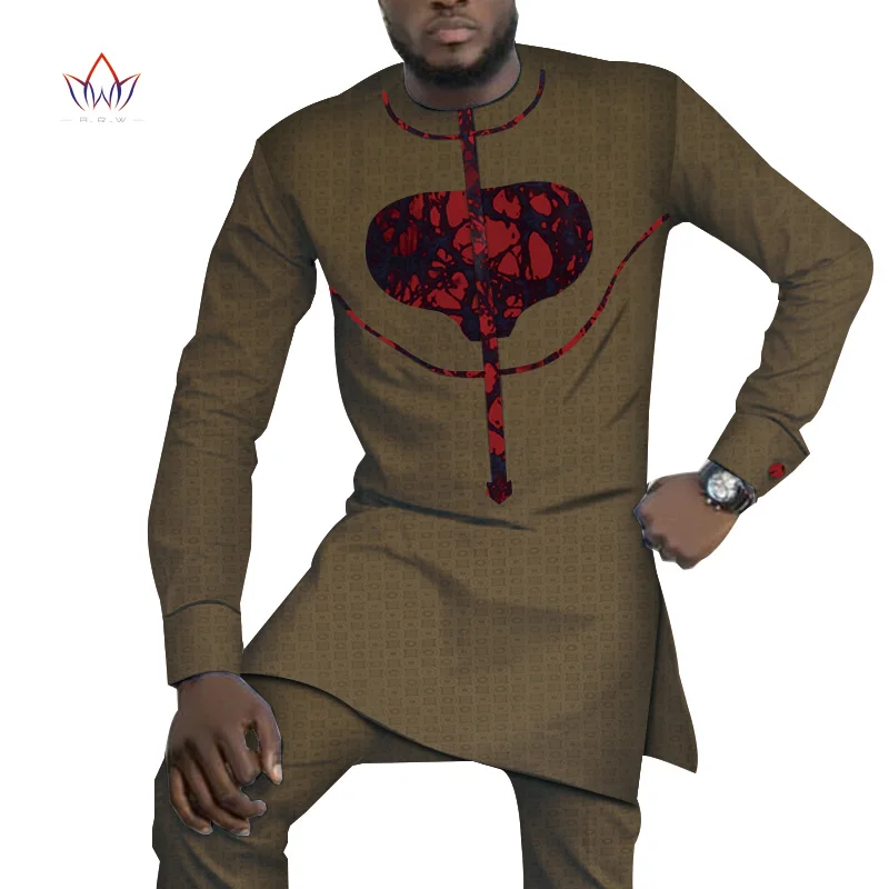 Базен для мужчин комплект из 2 предметов штаны комплекты в африканском стиле