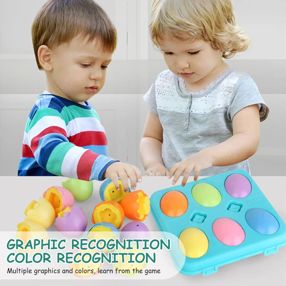 

Color Matching Egg Set Baby Intelligent Eggs Toy Wise Pretend Puzzle Smart Educational Toys Toddler Learning Education Toy