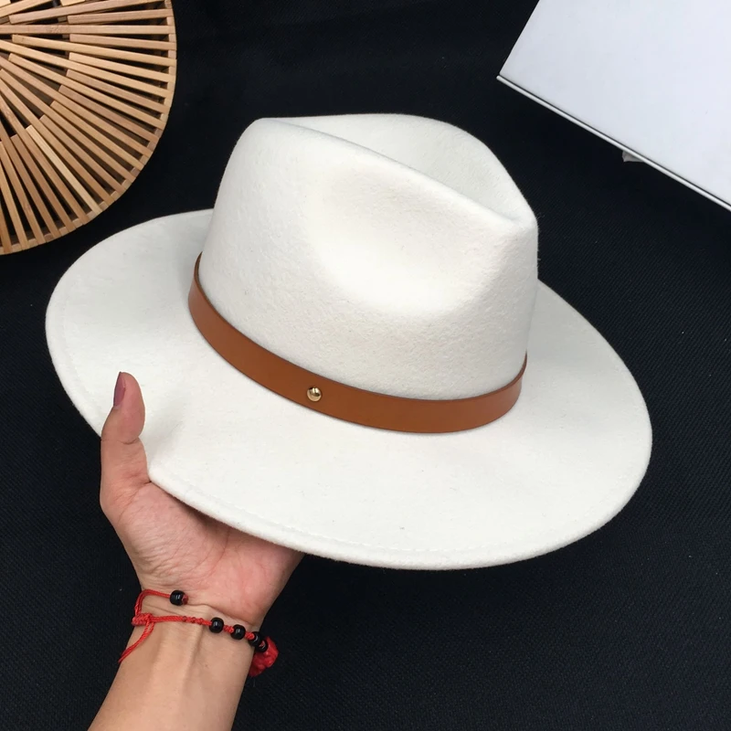 panama  with new winter web celebrity panama cat   paragraph white wool felt hat  of French style restoring ancient ways Fedoras