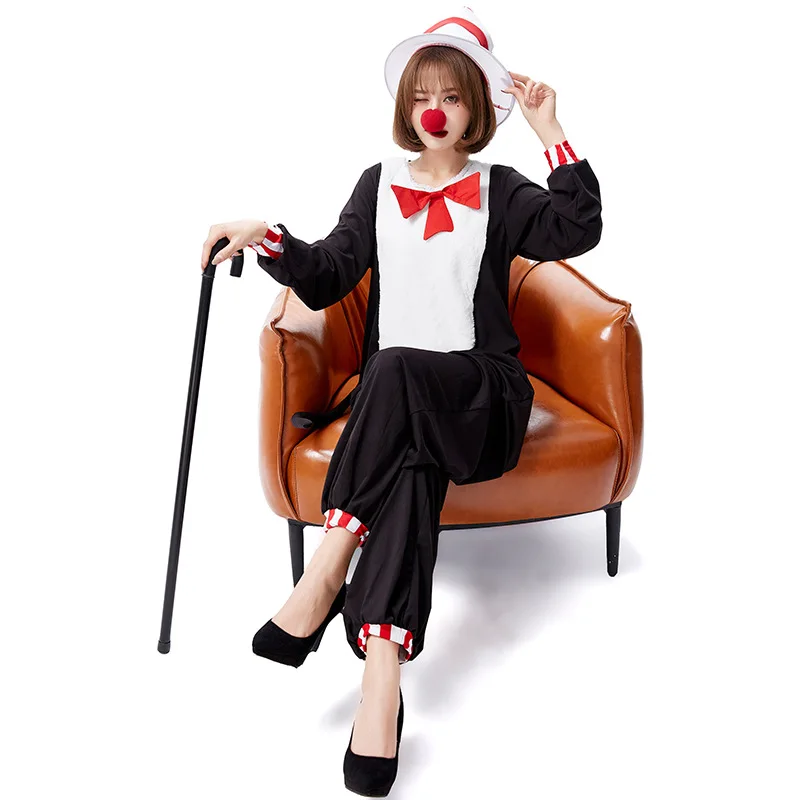 

New Arrival Circus Clown Magician Costume Halloween Costume For Women Carnival Party Suit Dress Up