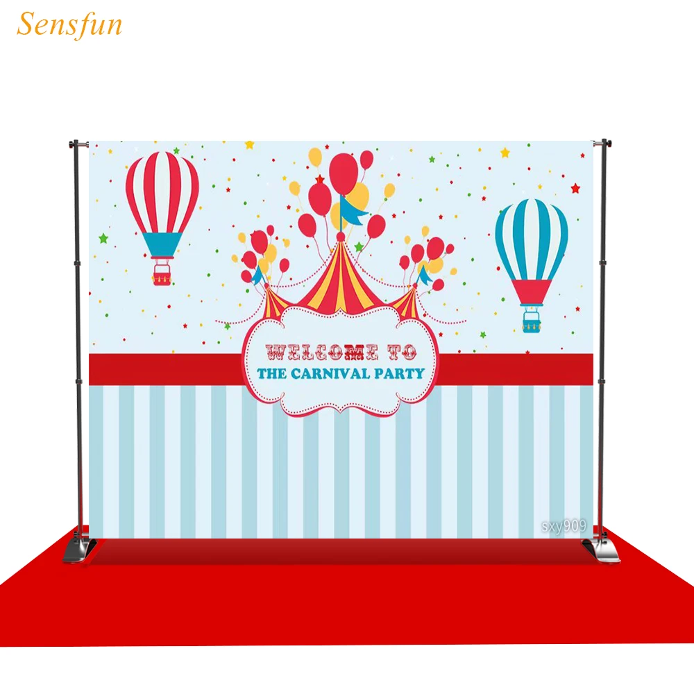 LEVOO Виниловый фон для фотосъемки с карнавальный вечерние цирк в полоску детская