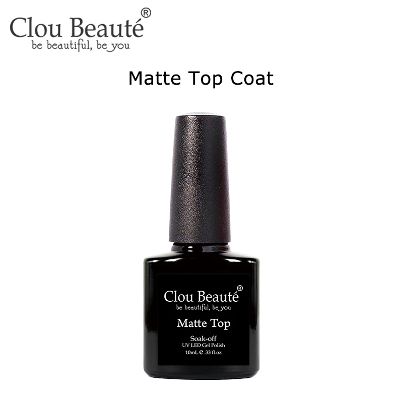Matte Top Coat Clou Beaute 15 мл телесный цвет серия Гель лак для ногтей дизайн ногтей строитель гель для полуперманентного лака - Цвет: Matte Top Coat