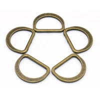 1bronze metal d ring belt buckle non welded purse loop strap rings pet buckle purse accessories for bag purse strap making