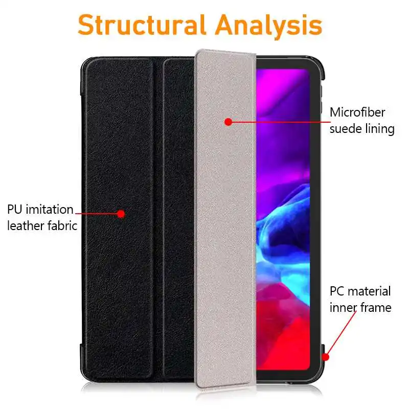 

Fashion Stand Smart Case For Lenovo Yoga Tab 13 P10 Pad Pro Tablet Case Cover