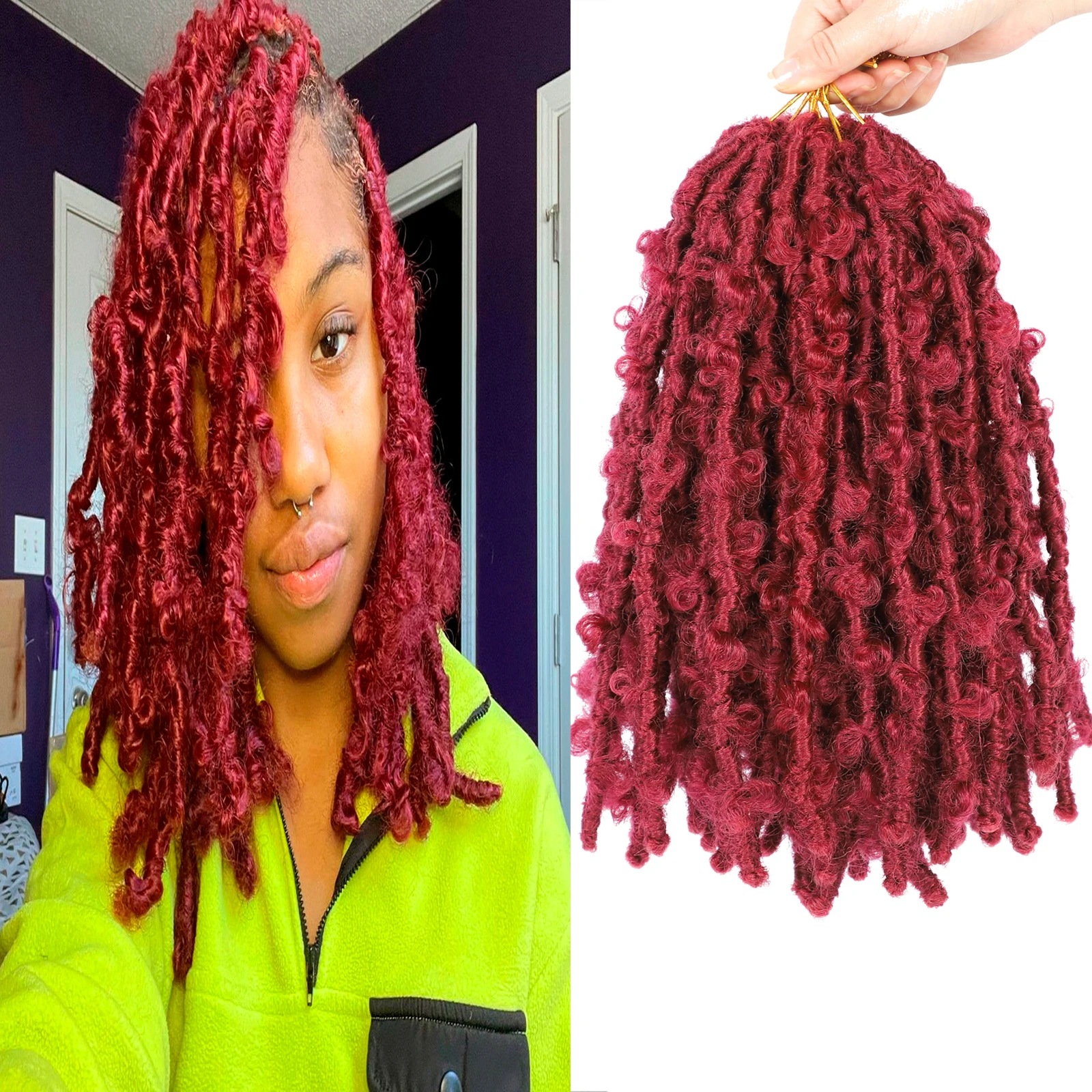 

Бабочка Locs вязание крючком волосы синтетические Омбре мягкие locs богиня искусственные Locs косы волосы предварительно петля Проблемные круче...