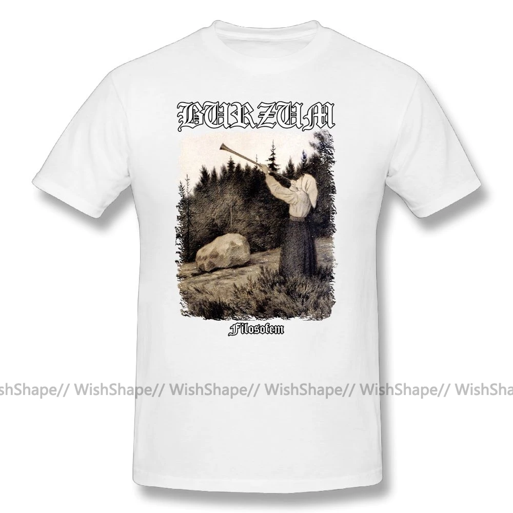 Burzum T Shirt-Filosofem Cover ver2, футболка с принтом, мужские повседневные футболки размера плюс, милая хлопковая футболка с короткими рукавами