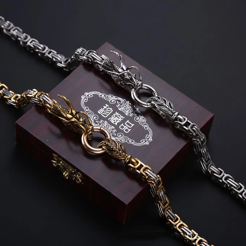 EDC Открытый Дракон хребет самообороны цепь для камеи из нержавеющей стали