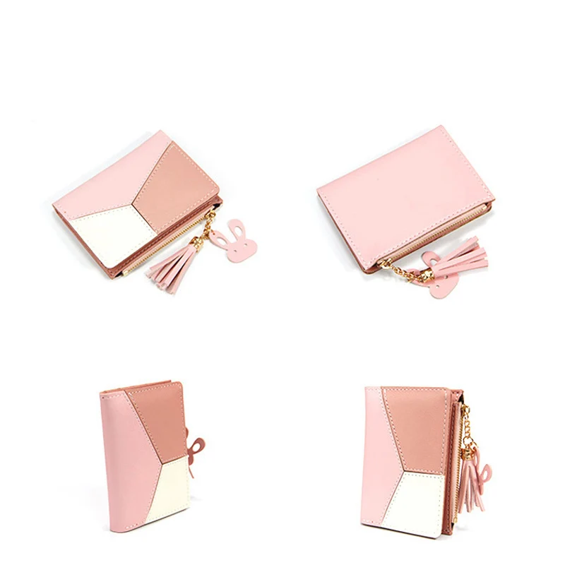 Женский короткий кошелек с кисточками модная прекрасная монета отделением для