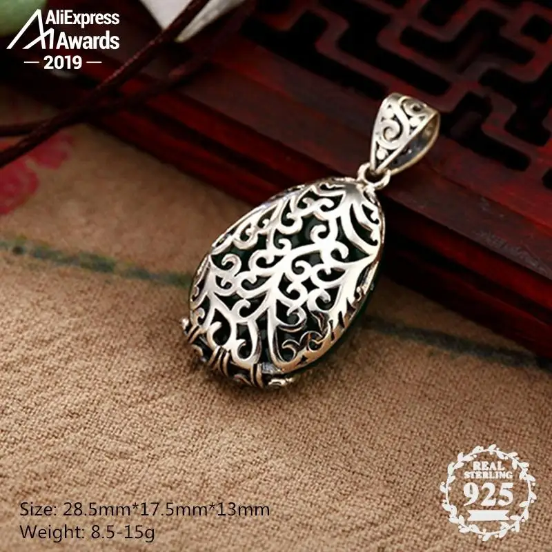 Не поддельные Польша S925 прекрасный антикварный магазин сапфировый кулон для