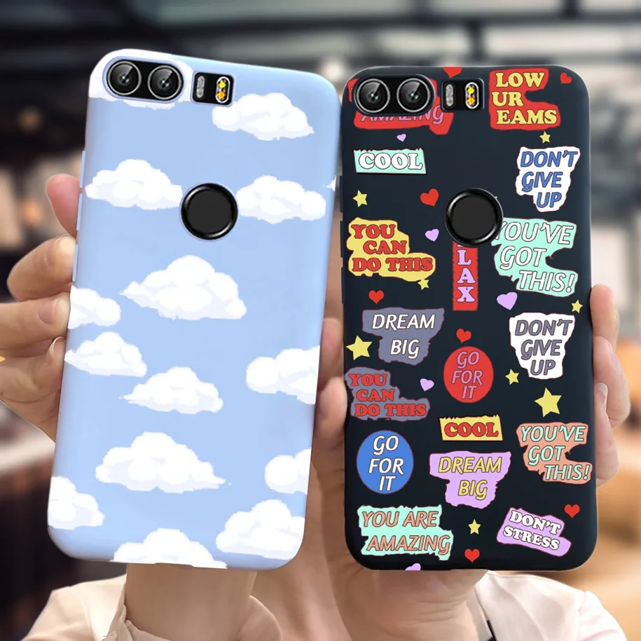 Чехол для Honor 8, модная этикетка, тонкий бампер из ТПУ, чехол для телефона Huawei Honor 8, FRD-L09, мягкие чехлы для Honor8, бампер 5,2 дюйма