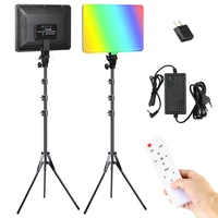 14 inch rgb video light 0 360%c2%b0 full color rgb photography lighting with wireless remote controller for studio video recording