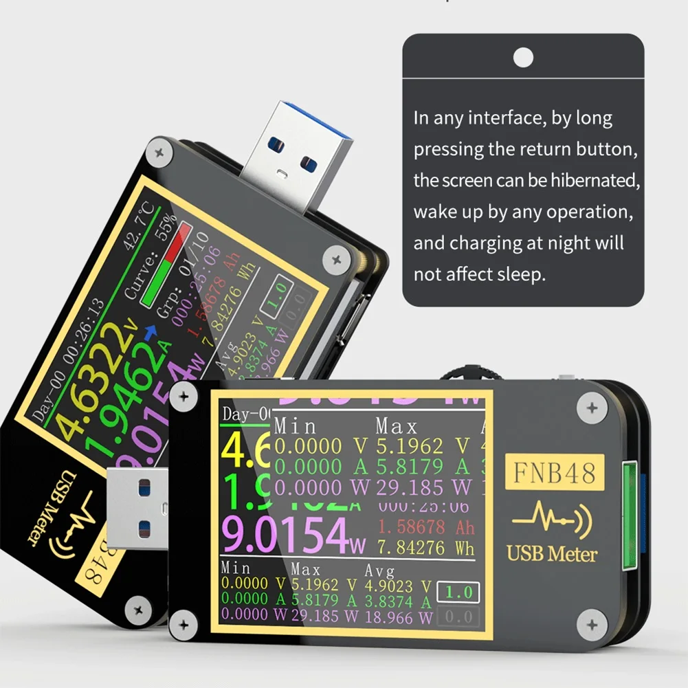 FNB48 PD триггер вольтметр амперметр тестер USB er QC4 + PD3.0 2 0 PPS протокол быстрой зарядки