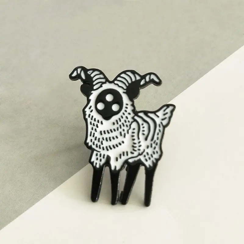 1 шт. эмалированная застежка для воротника сумки с абстрактным тремя глазами