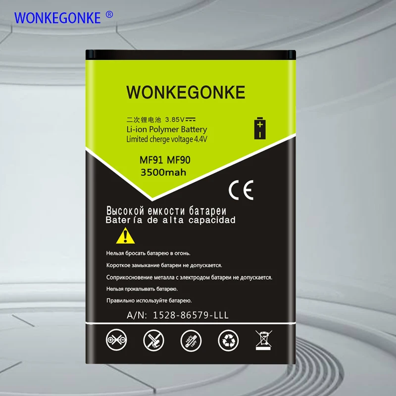 WONKEGONKE Li3723T42P3h704572 для ZTE MF91 MF90 4G WIFI роутер модем аккумуляторы