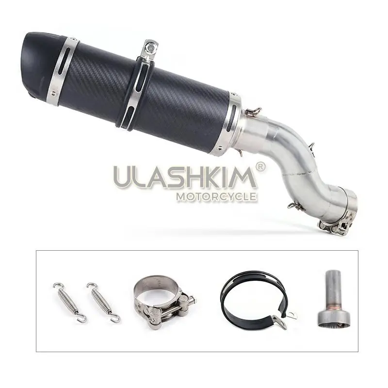 

motorcycle Exhaust Middle pipe Muffler full System Pipe Pipe Tube Slip On For Kawasaki Z900 Z 900 2017 2018 Q