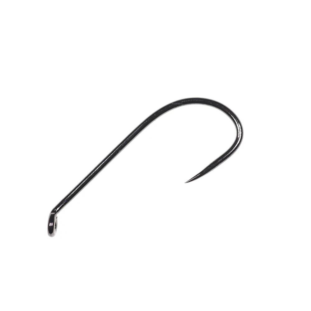 20 штук черный Никель Без Бородки стример Stonefly большой Нимфы мушек крючок из