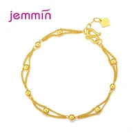 925 sterling silver heart bead charm bracelets for women bracelet bangle fashion birthday party jewelry