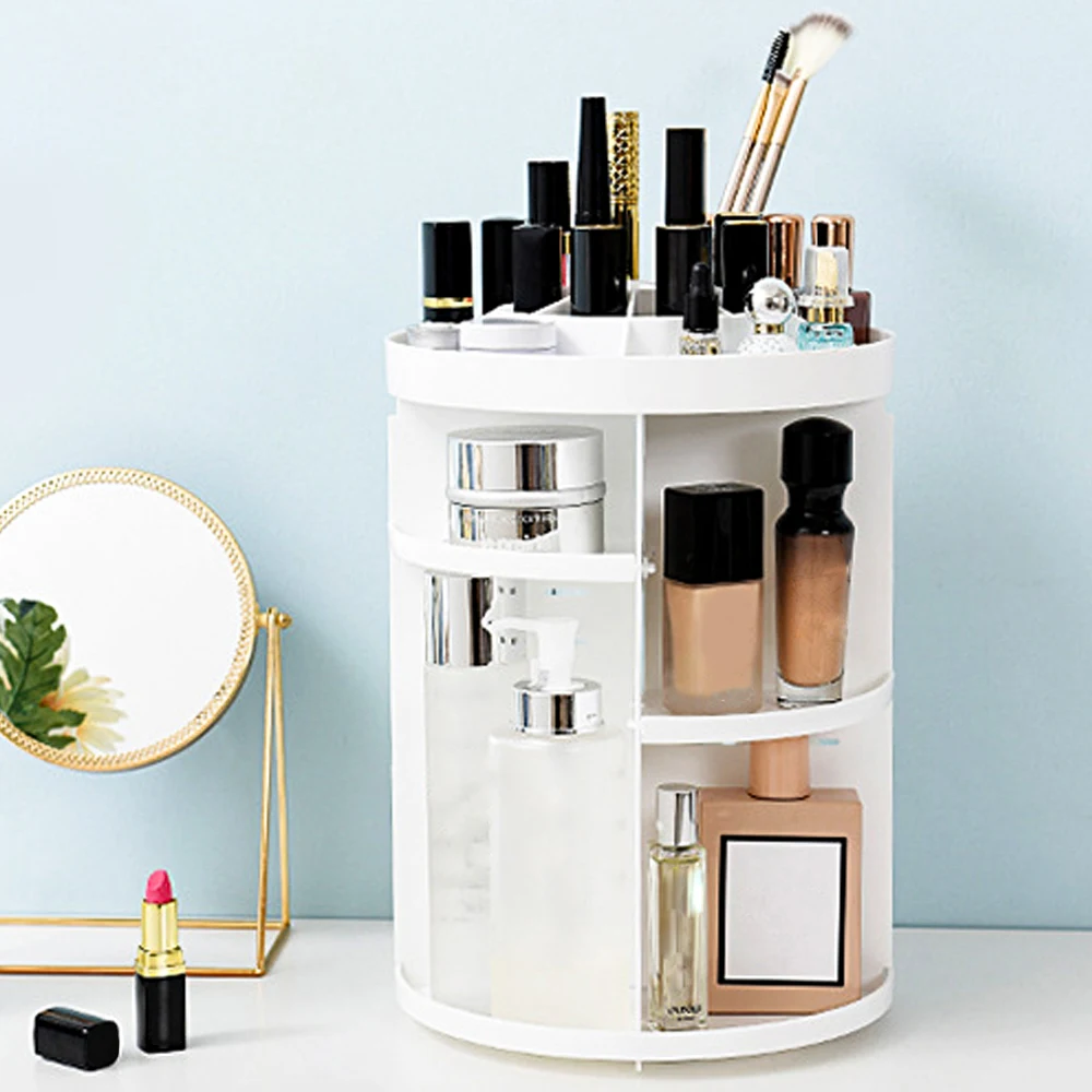 Косметический 360 Вращающийся органайзер для косметики держатель кисти ювелирных