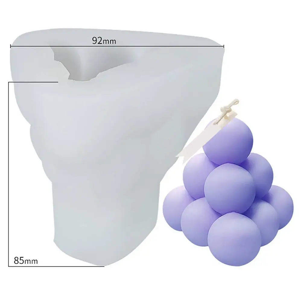 

Geometry Candle Silicone Mold Aromatherapy Wax Mould Diy 3d Soap Craft Party Gift Home Decoration