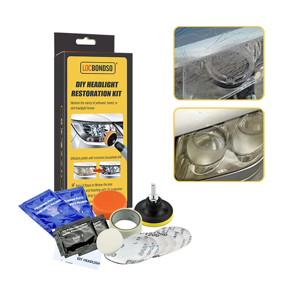 

2021 New Car Headlamp Repair Headlight Restoration Polishing Renewal Agent Bright White for Toyota Headlight Cleaner Hand Tools