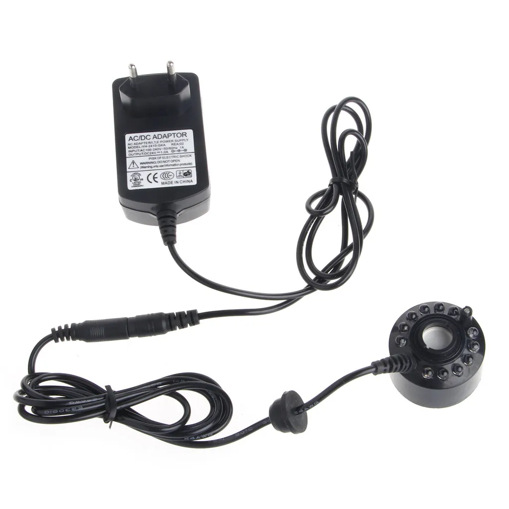 M2EE Ultrasonic12-LED водяной фонтан для пруда 3 цвета светильник тепсельная вилка