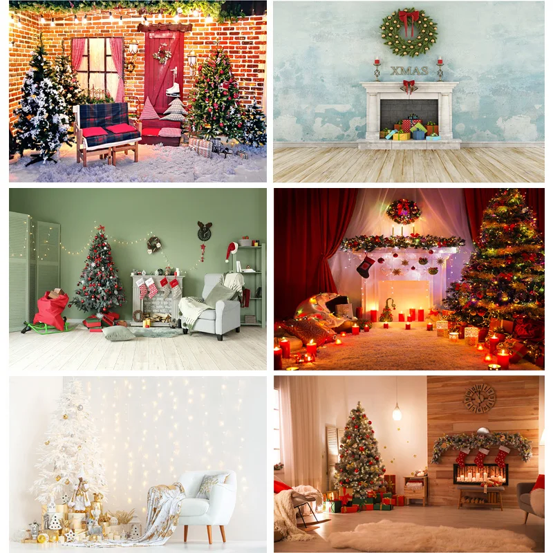 

Vinyl Custom Christmas Indoor Theme Photography Background Baby Children Portrait Backdrops For Photo Studio Props 21710 CHM-03