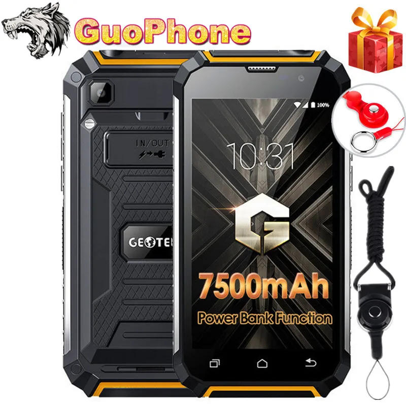 Оригинальный Geotel G1 смартфон 5 0 &quotPower Bank MTK6580A четырехъядерный Android 7 2 Гб ОЗУ 16 ПЗУ 8MP
