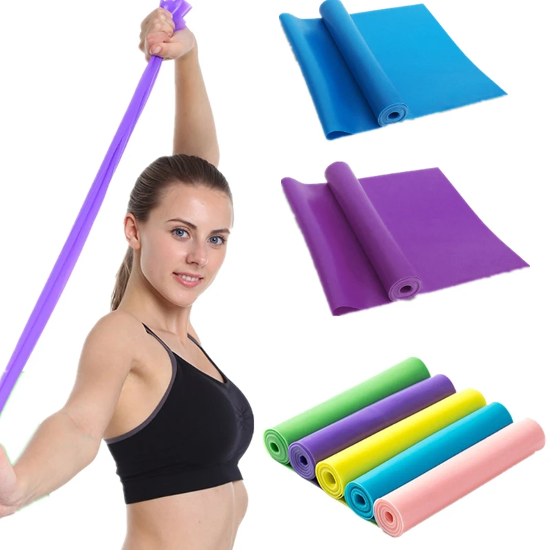 

TPE Long Resistance Bands Yoga Home Training Gym Pilates Fitness Expander Hips Shoulders Arms Legs Workout Exercise Tools