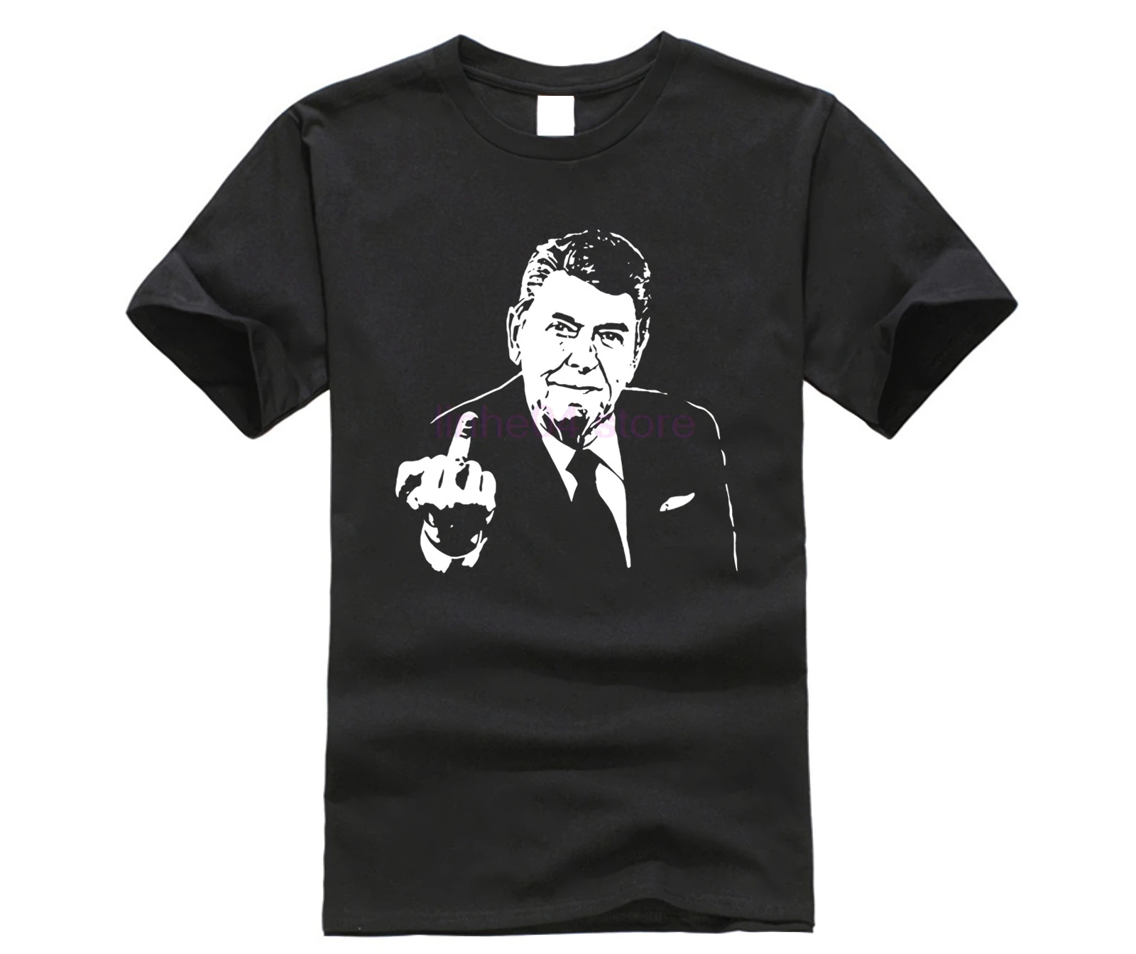 2019 новизны Американская футболка Рейгана Футболка средний палец смешная