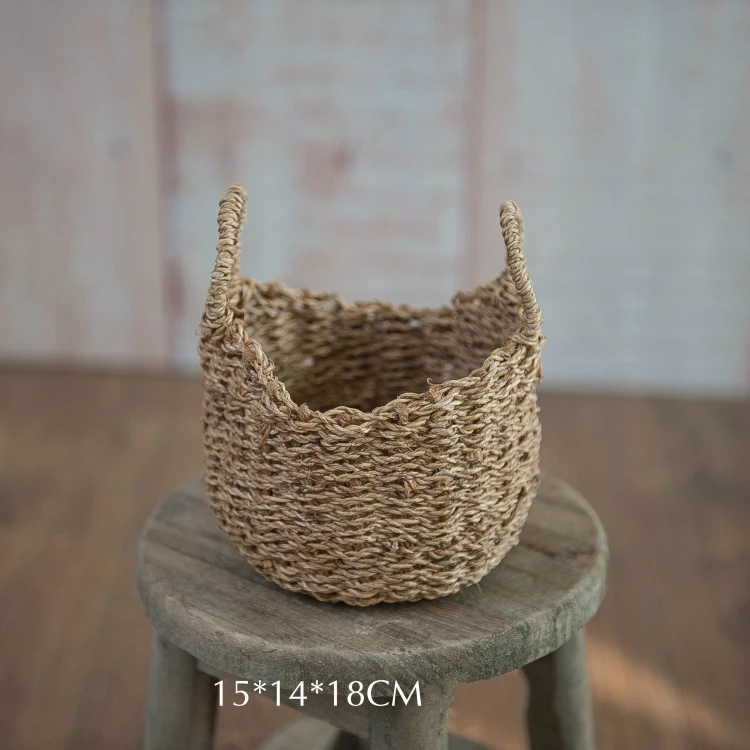 Реквизит для фотосъемки корзины в стиле ретро детская Мини Корзина сельском