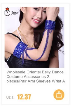 Dance Jewelry Oriental Dance Costume Accessories Sequins Beaded Adjustable Belly Dance Necklace Armbands Cheap Jewelry