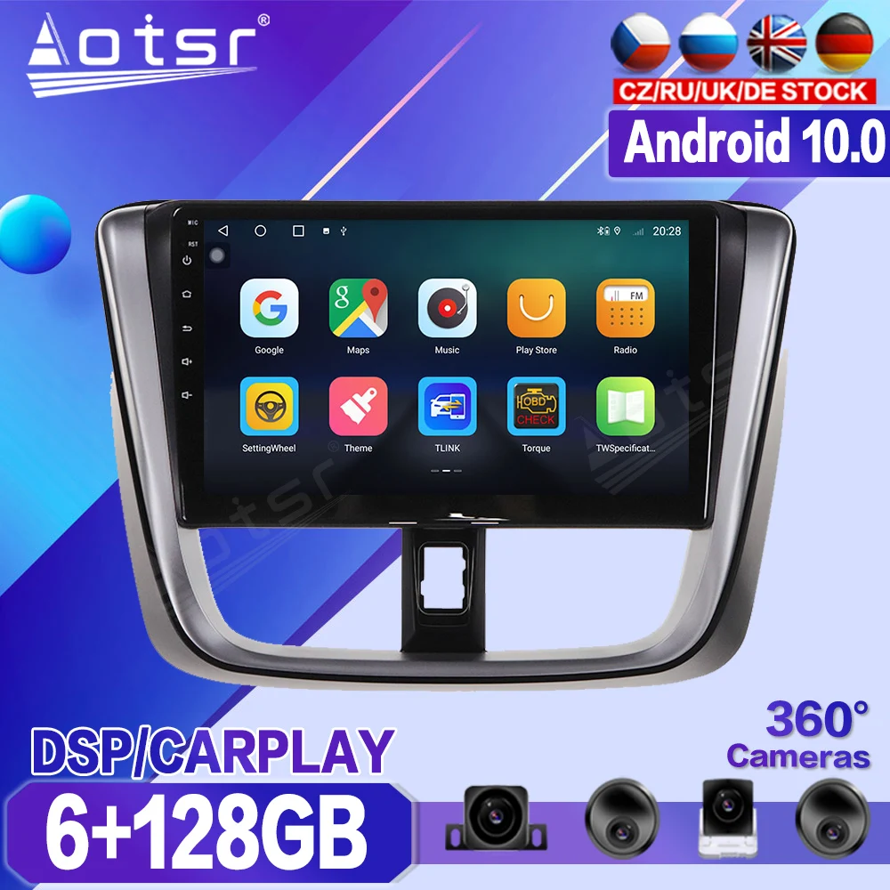

For Toyota Vios Yaris 2014 2015 2016 2017 Car DVD Multimedia Player Recorder Stereo Android Radio GPS Auto Audio Navi Head Unit