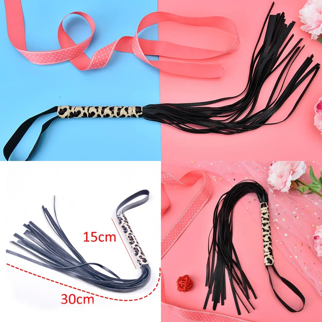 Леопардовая кожа порка весло Фетиш хлыст-флоггер секс-игрушки для пар политика