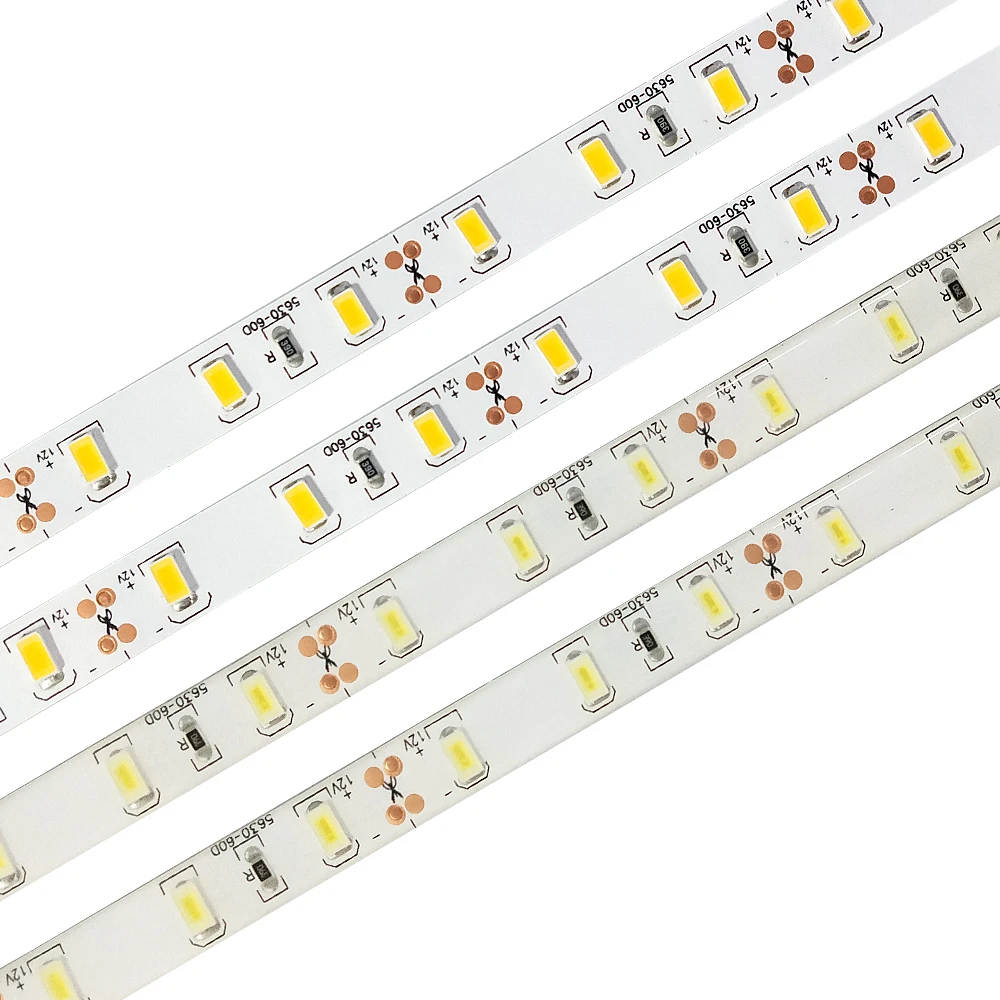 Светодиодные ленты светильник 5630 SMD DC12V 60 Светодиодный s/M гибкая ярче чем 2835 5050
