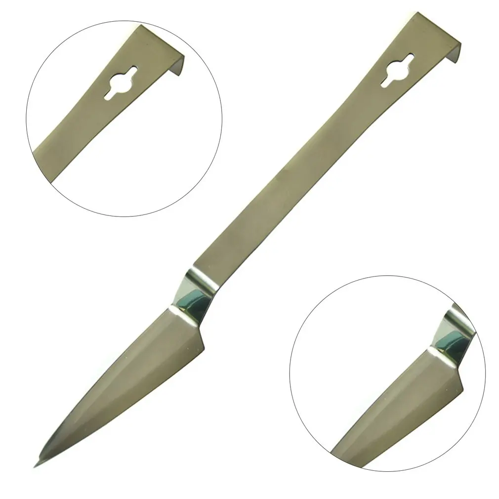 

Bright Sword Teeth Shovel Scraper Beekeeping Tool Multi-purpose Beehive Frame Stainless Steel Scraper