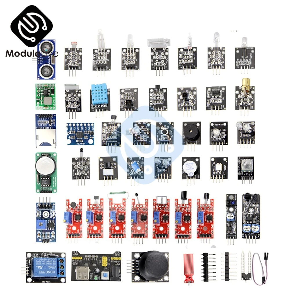 45 в 1 s модуль датчика стартовый набор для Arduino UNO R3 Mega2560 Nano лучше чем 37 датчиков Diy