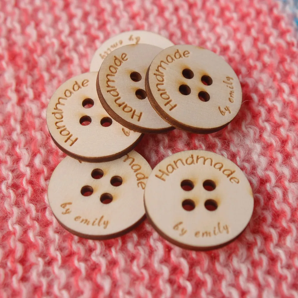 

Personalized Wooden Buttons for Knitted and Crocheted items, Buttons for Handmade items, Custom Wooden Buttons (MK1253)