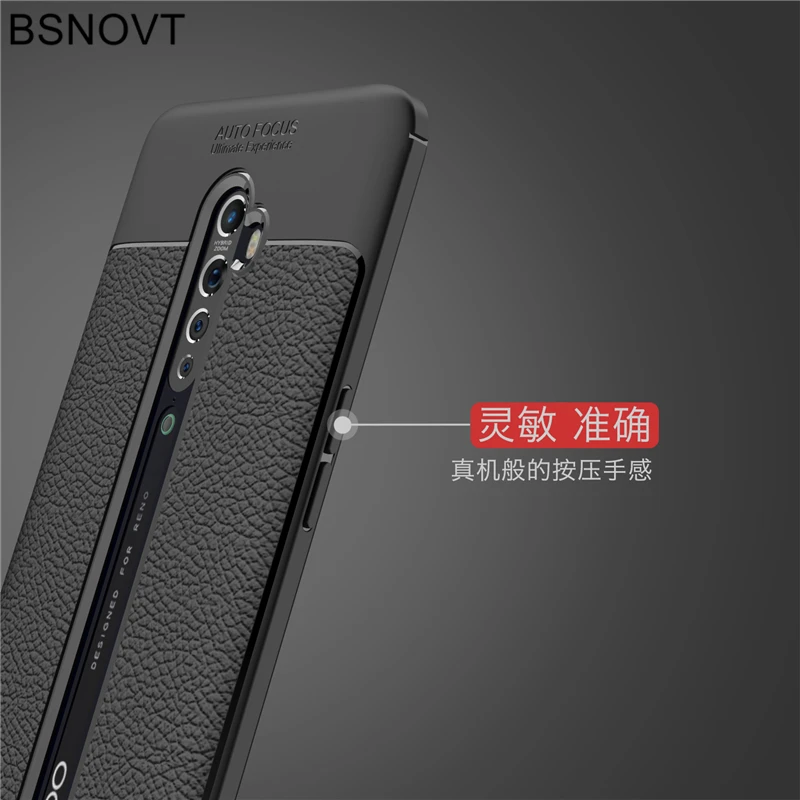 for oppo reno 2 case soft silicone luxury leather shockproof anti knock 6 5 inch back case for oppo reno 2 cover for oppo reno2 free global shipping