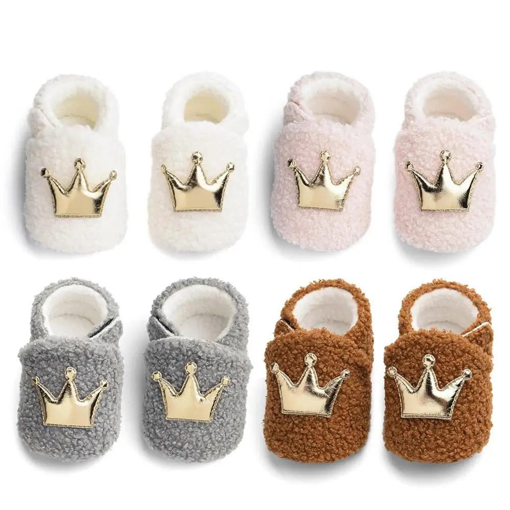 

Baby Girls Winter Shoes New Toddle Simple Furry Ball Cute Comfortable Non-slip Walking Out Boots Winter First Walker 0-18M