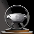 Сшитая вручную черная оплетка рулевого колеса из искусственной кожи для Mercedes Benz S-Class 2006 2007 2008 S350