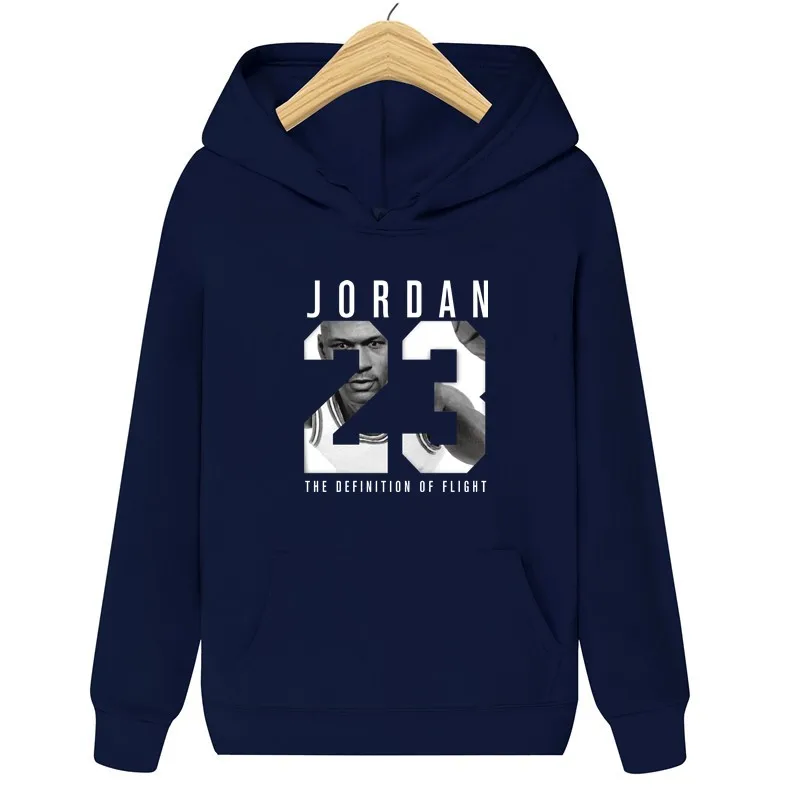 Хит, новинка JORDAN 23, толстовка с буквенным принтом, мужские толстовки, модная одноцветная толстовка с капюшоном, мужской пуловер, мужские спортивные костюмы, Мужское пальто - Цвет: dark blue   024