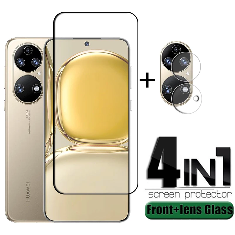 

Full Cover Glass For Huawei P50 Glass For Huawei P50 Tempered Glass HD Full Phone Film Screen Protector For Huawei P50 Len Glass
