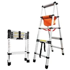 Домашняя лестница в елочку из алюминиевого сплава, утолщенная дорожная Инженерная лестница, бытовая складная телескопическая лестница (1,4 м1,7 м)