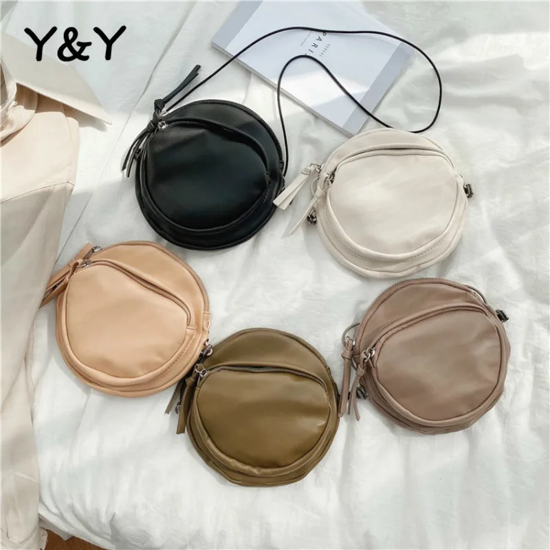 

Y & Y Ins сумки корейские женские сумки новые модные маленькие круглые сумки на одно плечо мини сумки-мессенджеры повседневные круглые сумки н...