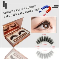 3d handmade high end liquid eyeliner set glue free eyelashes waterproof and sweat proof liquid eyeliner makeup tool